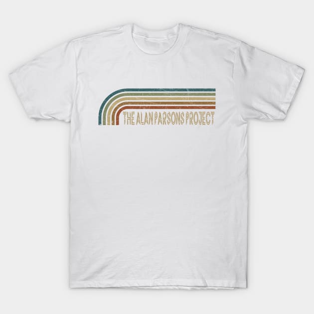 The Alan Parsons Project Retro Stripes T-Shirt by paintallday
